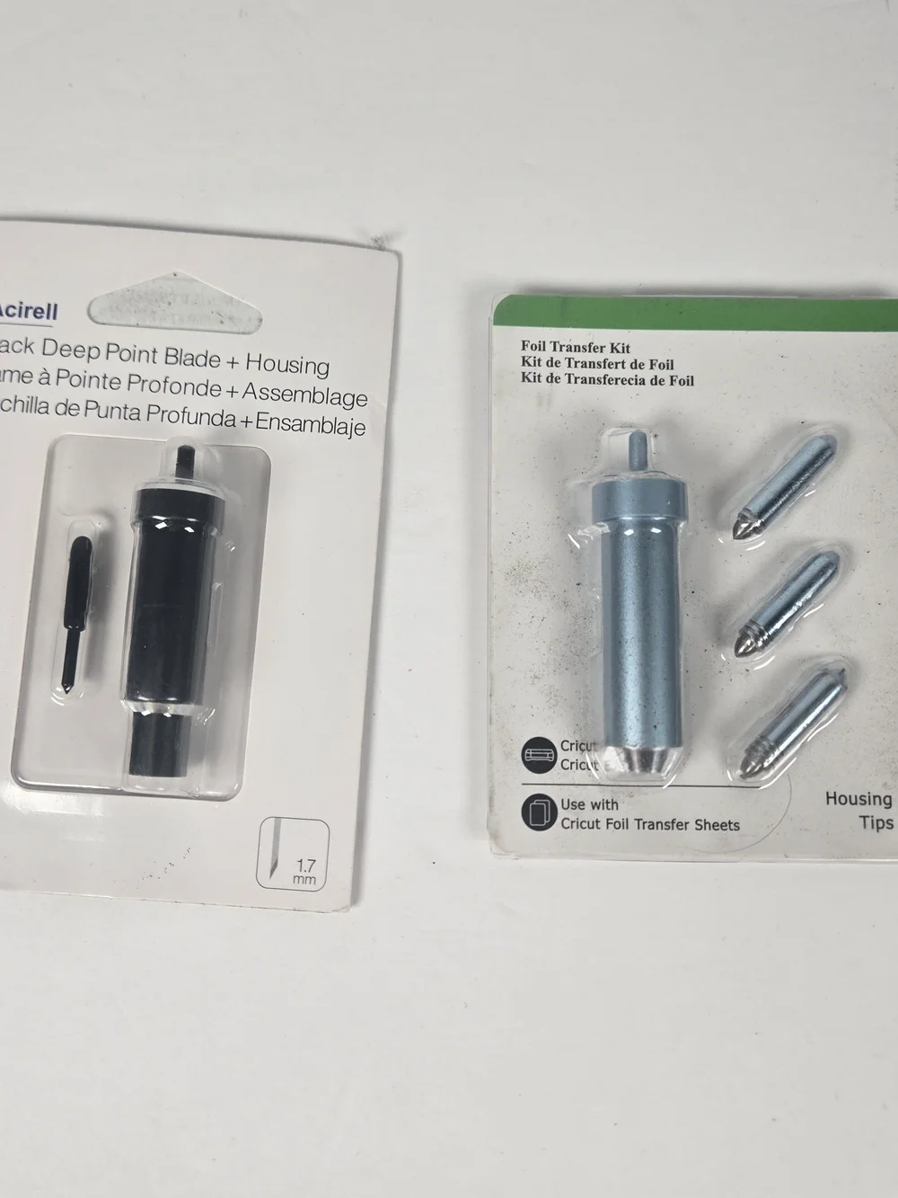 Acirell Deep Point Blade Housing Cricut Foil Transfer Kit 4 Tips